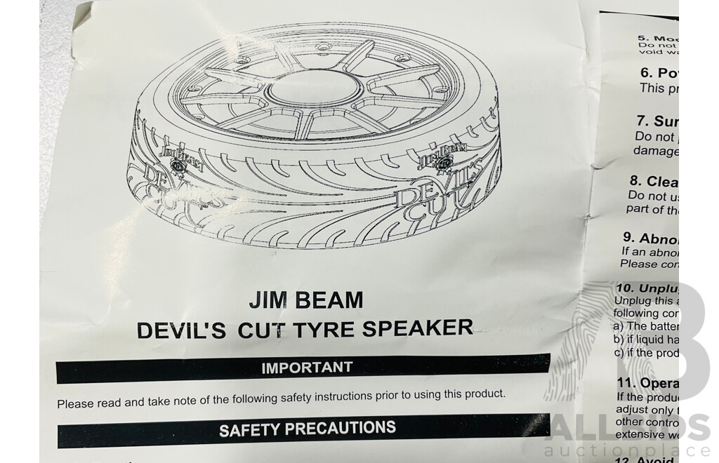 Jim Beam Devil’s Cut Tyre Speaker