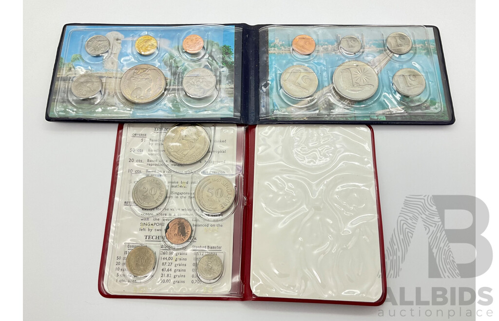 Singapore 1967 and 1969 UNC Coin Sets