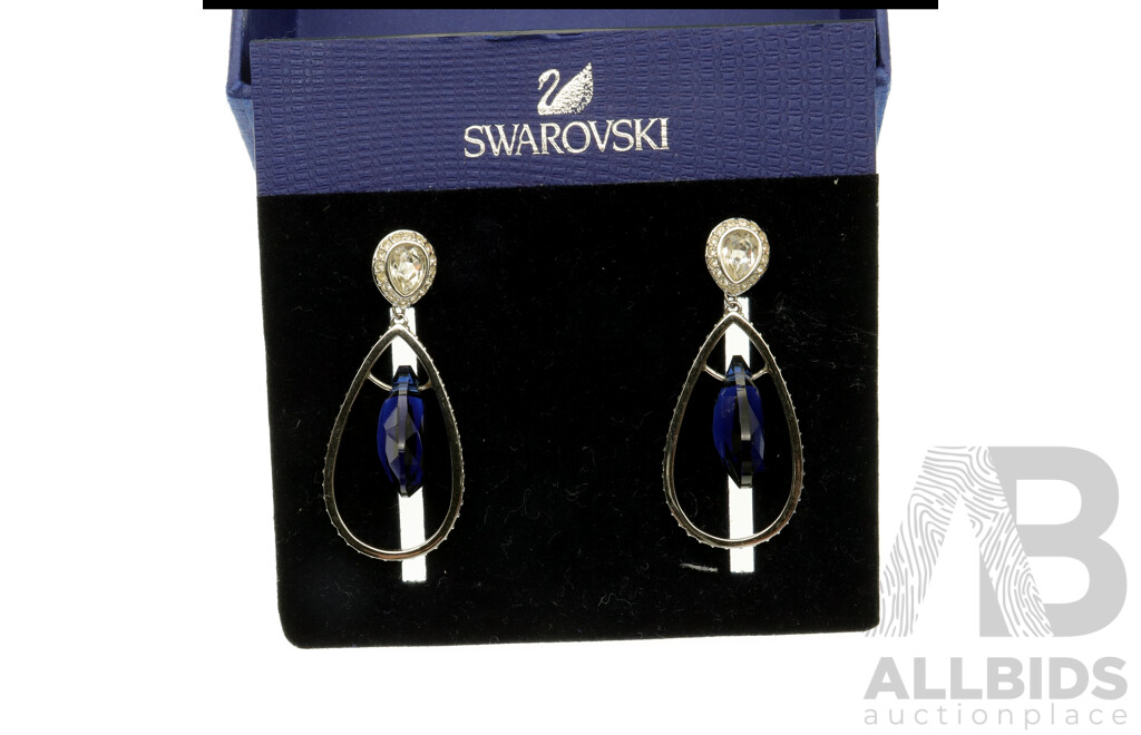 Collection of Swarovski Crystal (4) Earrings in Original Presentation Boxes