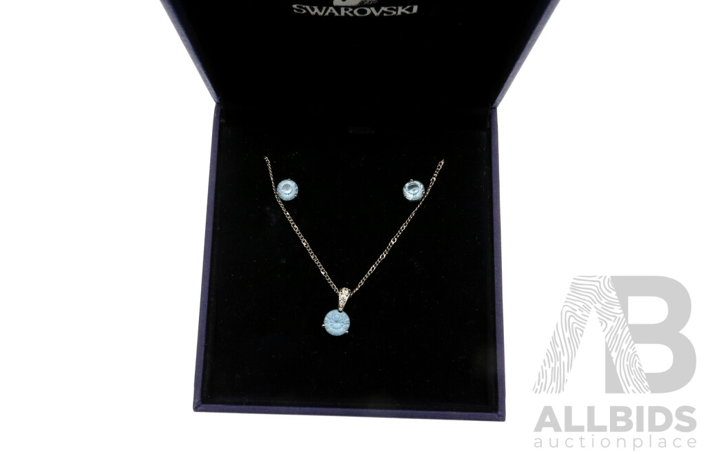 Swarovski Crystal Jewellery Collection in Original Presentation Boxes Including Pendant & Earrings Set