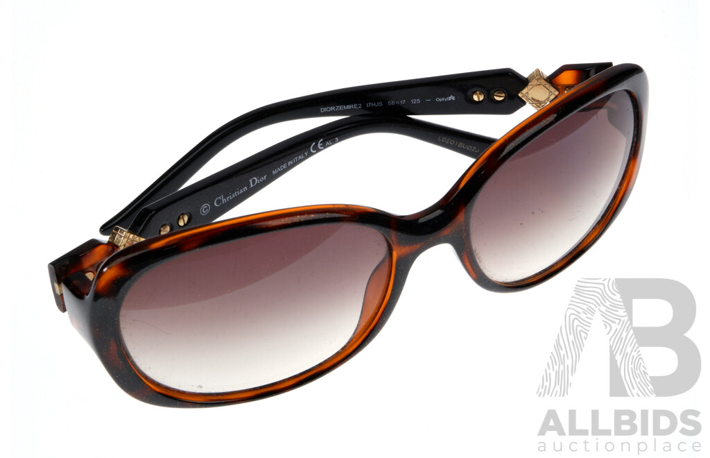 Christian Dior Sunglasses Made in Italy, Tortoiseshell, DIORZEMIRE2 17HJS 56 17 125