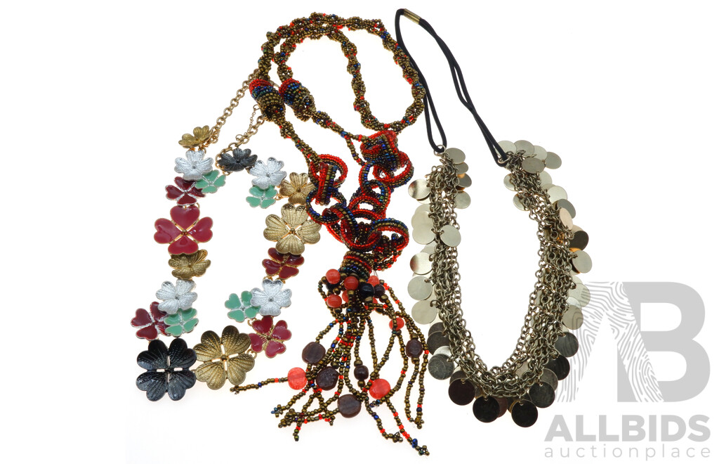 Fabulous Collection of (15) Statement Necklaces in Assorted Styles