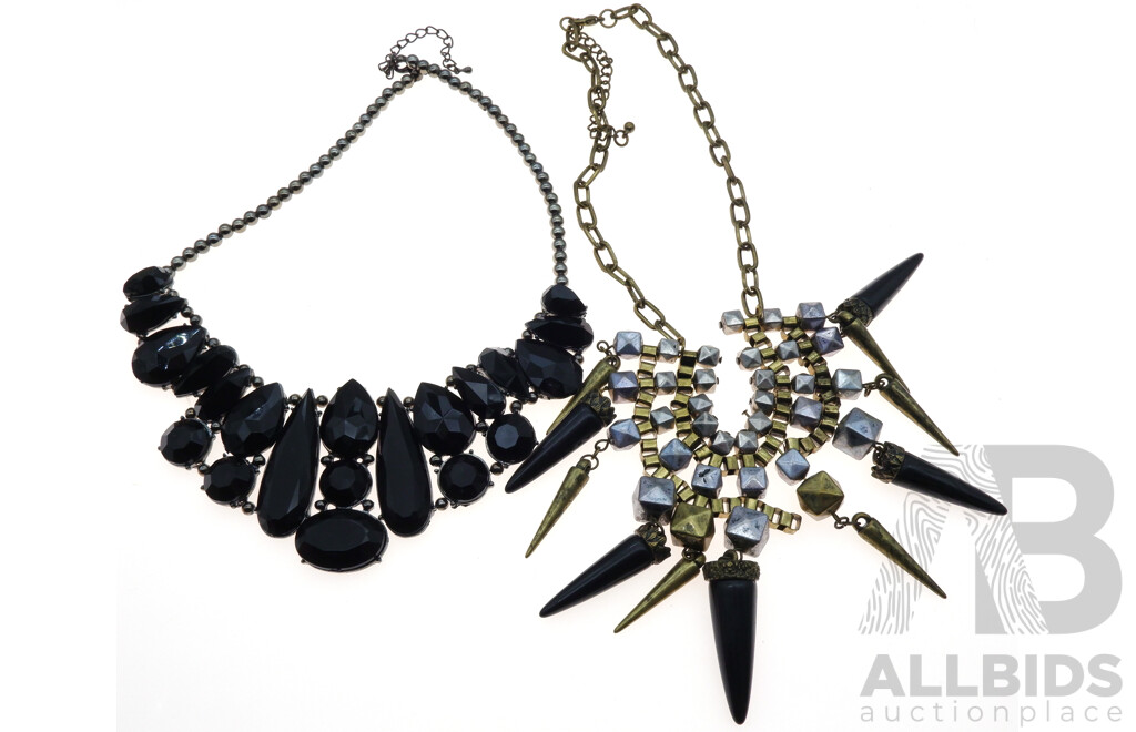 Fabulous Collection of (15) Statement Necklaces in Assorted Styles