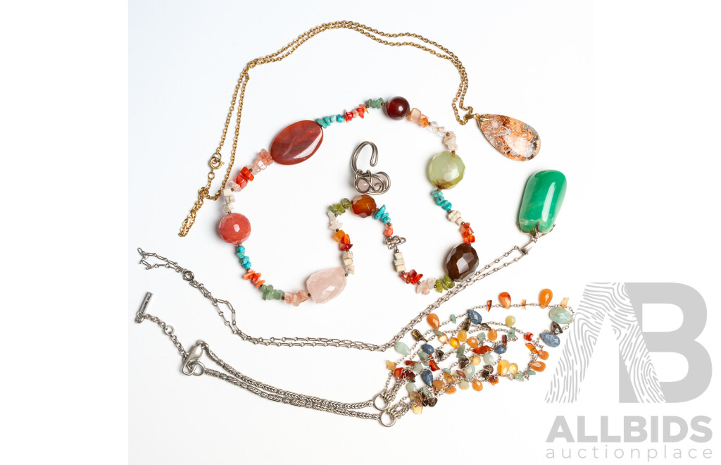 Kenneth Cole Graduated Gemstone Necklace with Other Natural Gemstone Jewellery
