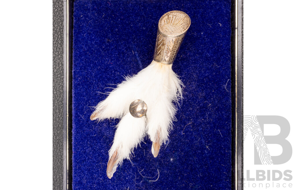 Traditional Scottish Grouse Foot Brooch & (3) Other Vintage Scottish Sterling Silver Brooches