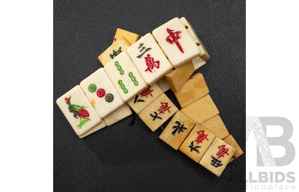 Vintage (2) Mahjong Tile Bracelets