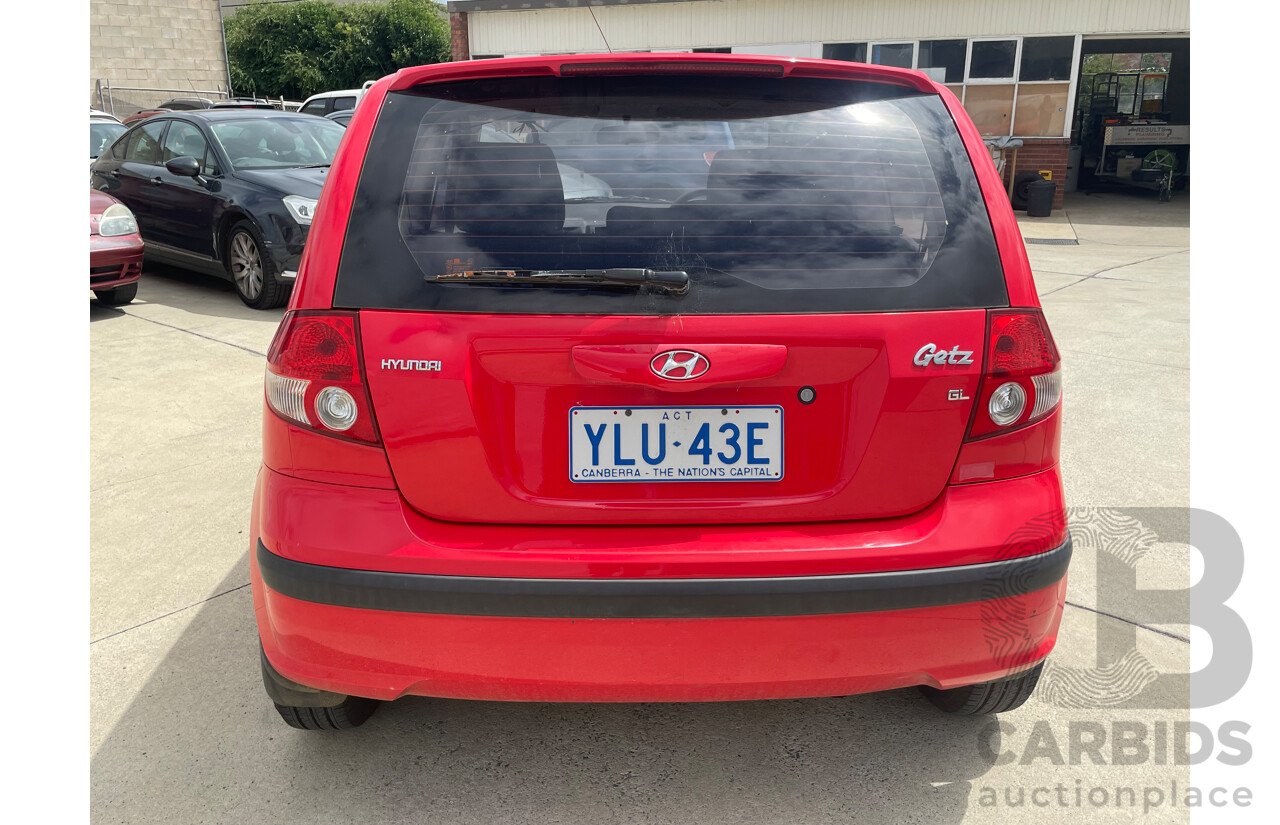 9/2005 Hyundai Getz 1.4 TB UPGRADE 3d Hatchback Red 1.4L