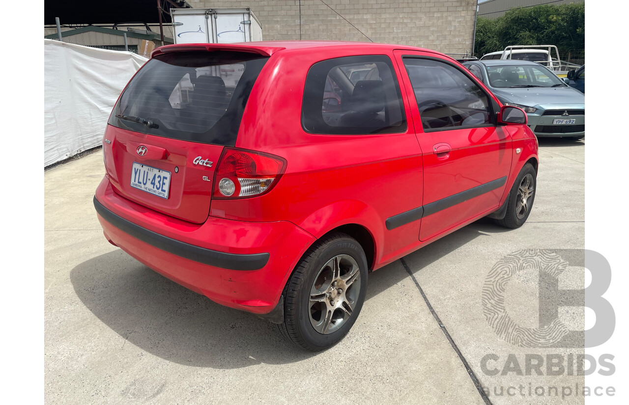 9/2005 Hyundai Getz 1.4 TB UPGRADE 3d Hatchback Red 1.4L