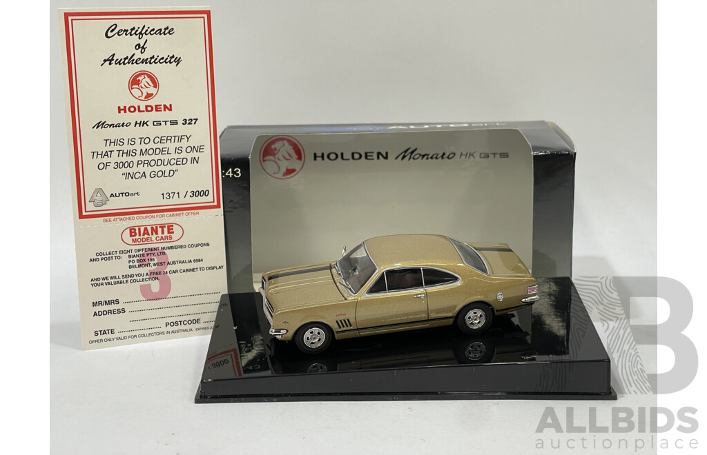 Auto Art Holden Monaro HK GTS 327 - 1/43 Scale