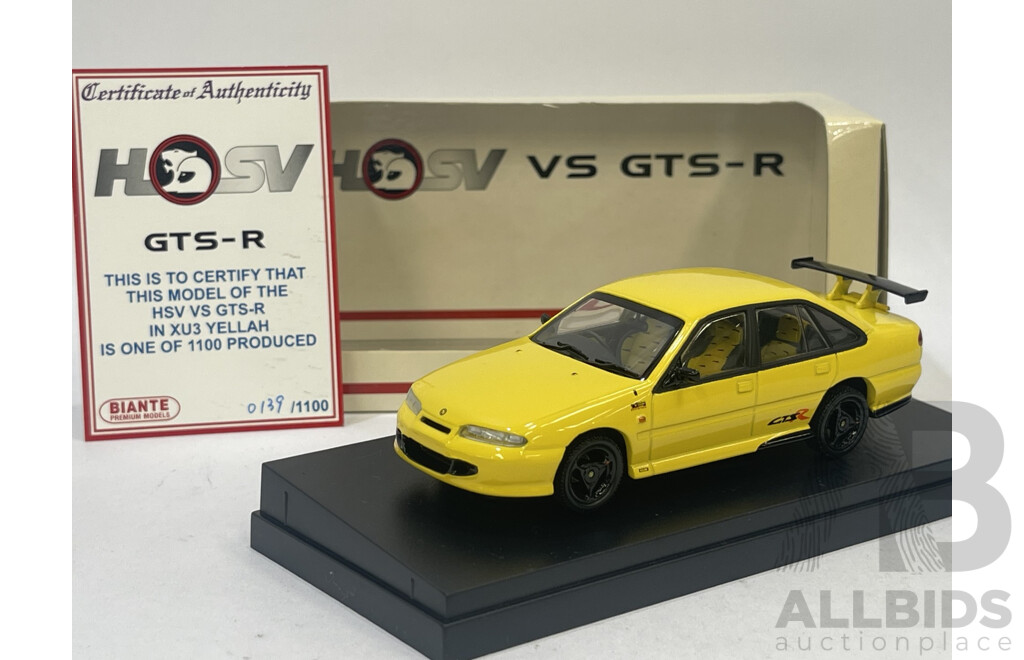 Biante Holden VS Commodore HSV GTS-R - 1/43 Scale