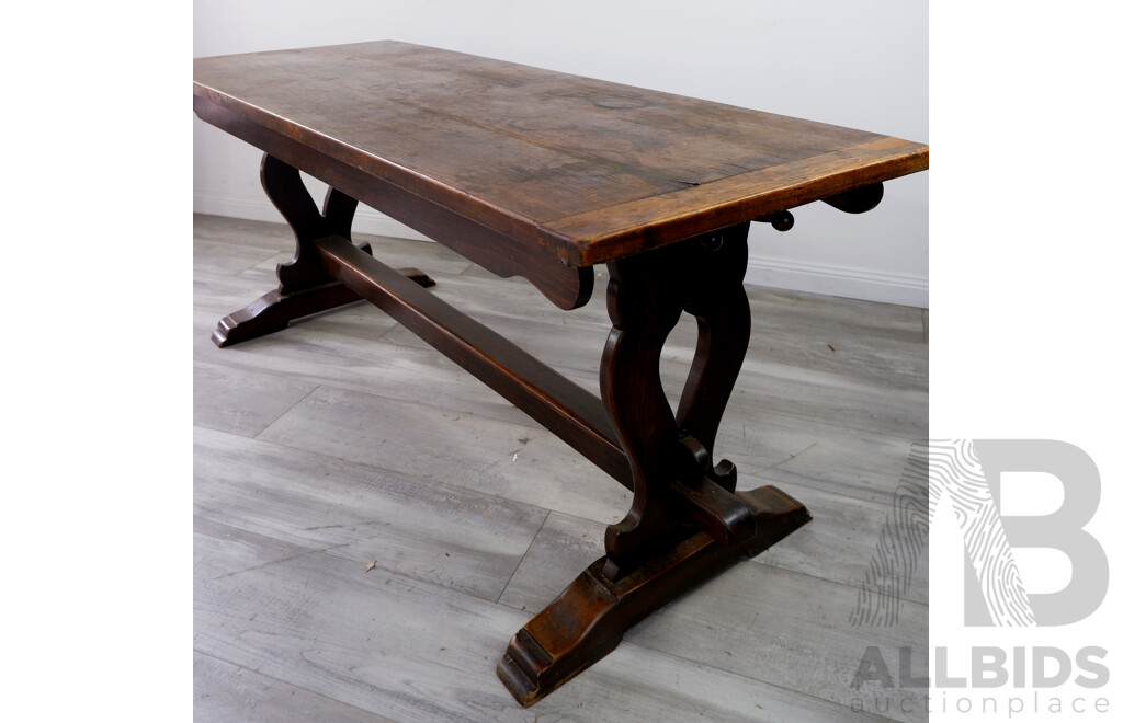 Antique Refractory Dining Table