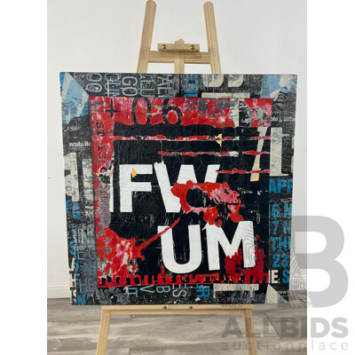 Ian McFarland, FWUM 2008, Mixed Media on Canvas