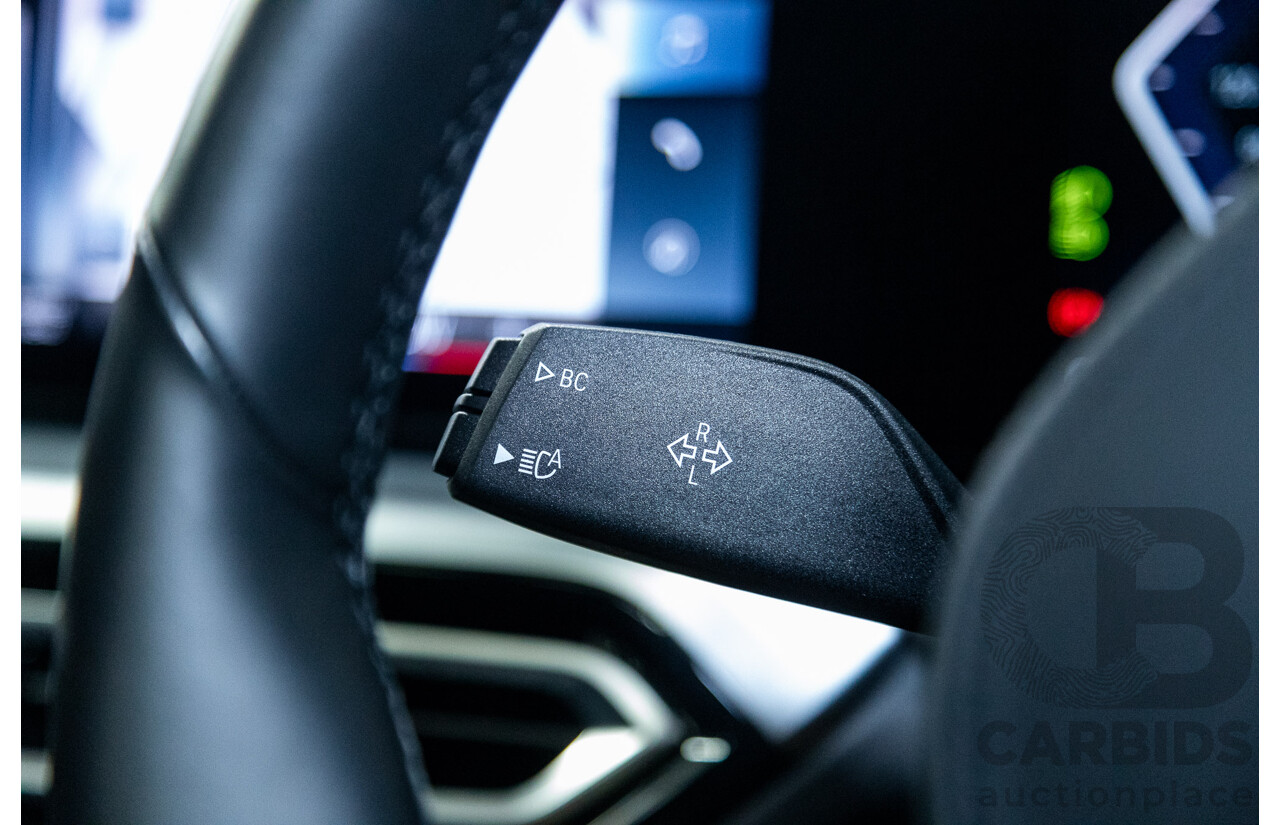 05/2022 BMW i4 eDrive40i M-Sport Gran Coupe G26 4D Coupe Black Sapphire Metallic Electric EV 250kw