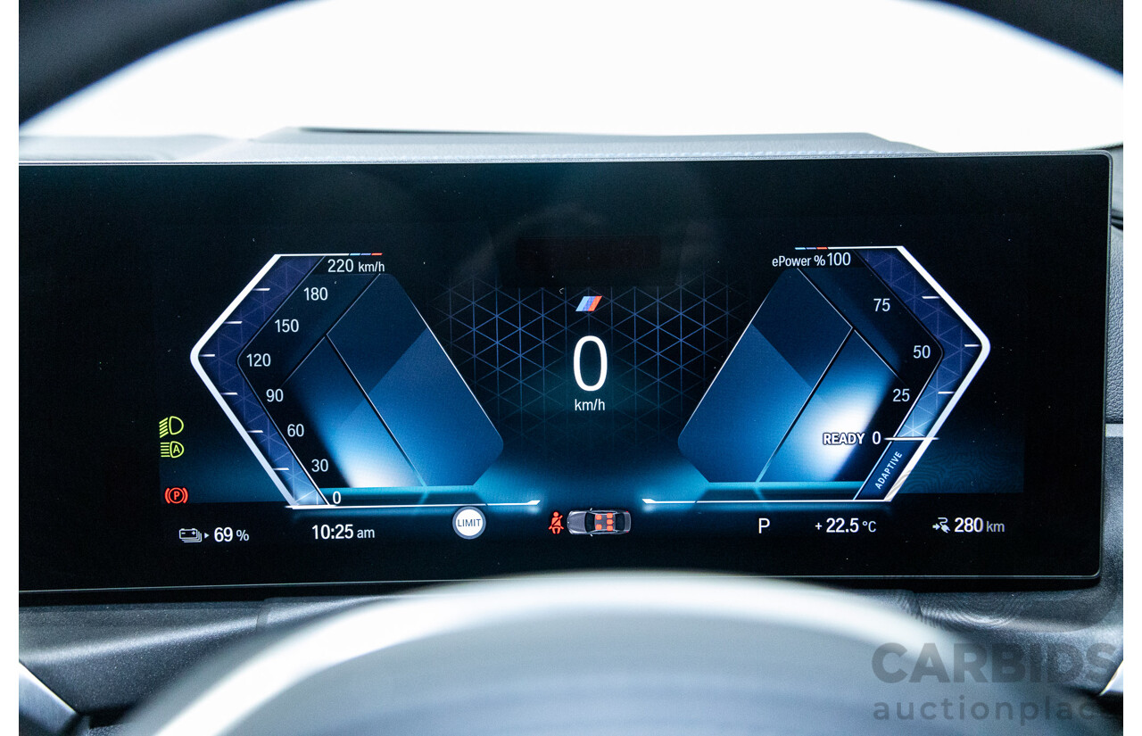 05/2022 BMW i4 eDrive40i M-Sport Gran Coupe G26 4D Coupe Black Sapphire Metallic Electric EV 250kw
