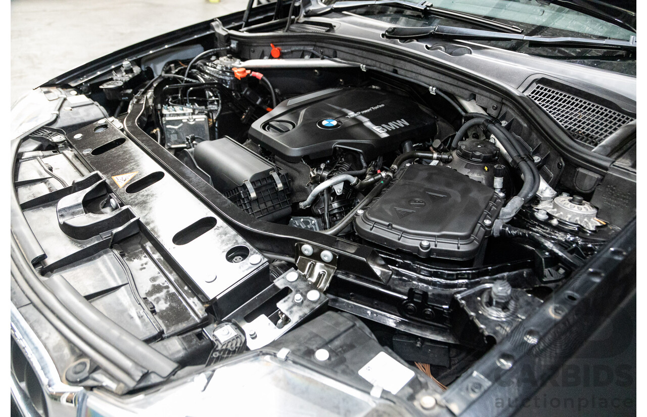 08/2015 BMW X3 xDrive20d (4x4) F25 MY15 4D Wagon Sapphire Black Metallic Turbo Diesel 2.0L