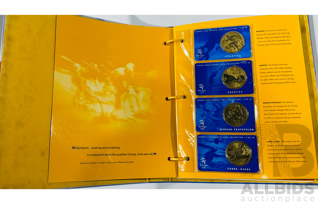 Sydney Olympics 2000 Complete Coin Collection in Original Folder