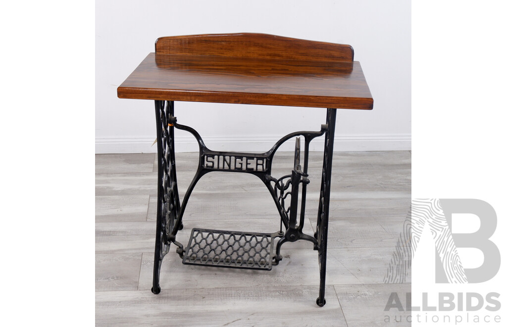 Vintage Singer Treadle Based Sewing Table