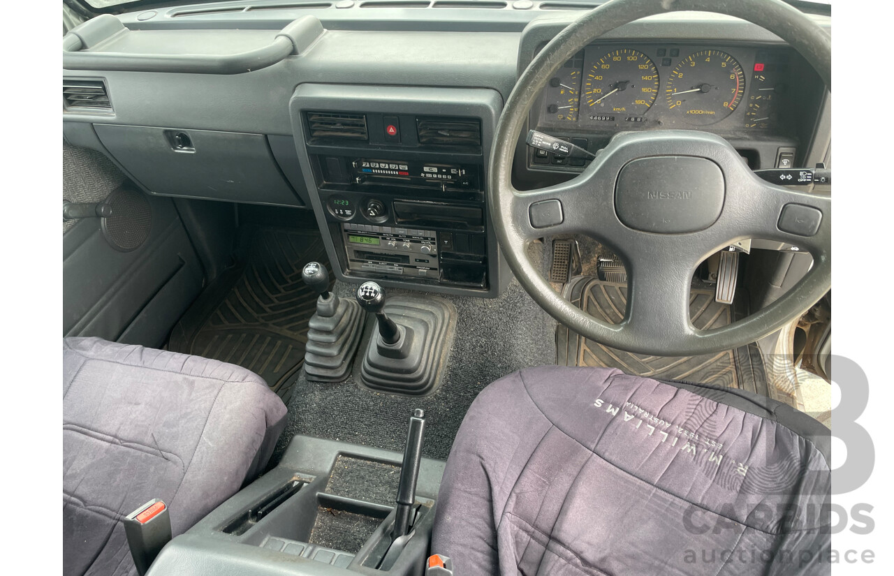 8/1991 Nissan Patrol ST30 (4x4) GQ 4d Wagon White 3.0L