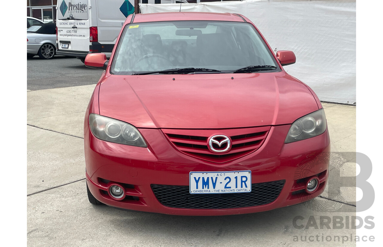 6/2004 Mazda Mazda3 SP23 BK 4d Sedan Red 2.3L