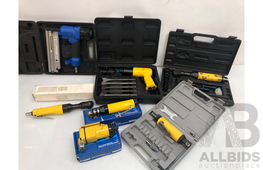 Collection of 8 Pneumatic Tools