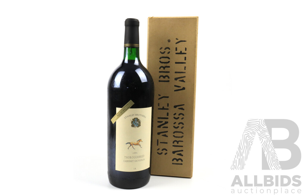 Stanley Brothers Thoroughbred Cabernet Sauvignon in Box, Magnum, Vintage 1991