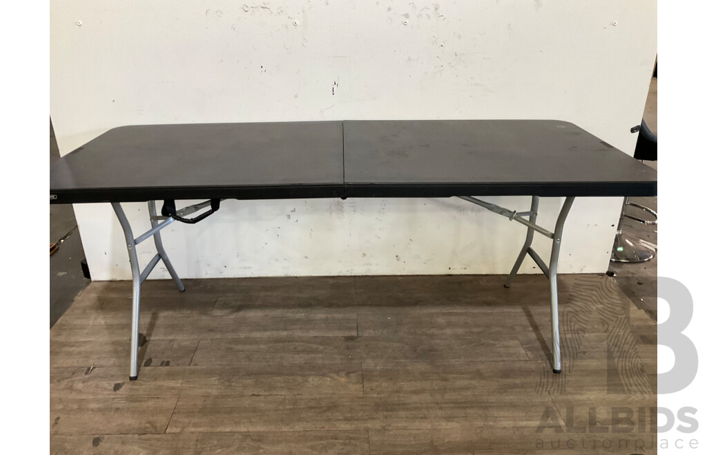 LIFETIME Commercial Foldable Table - Black - Lot of 3