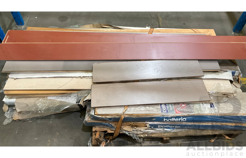 Pallet of Wood Floor Covering Materials