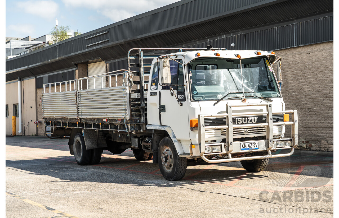 1994 Isuzu FSR500 Tray Back 2d Cab Chassis Truck White Diesel