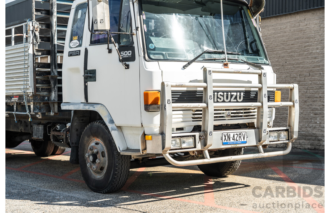 1994 Isuzu FSR500 Tray Back 2d Cab Chassis Truck White Diesel