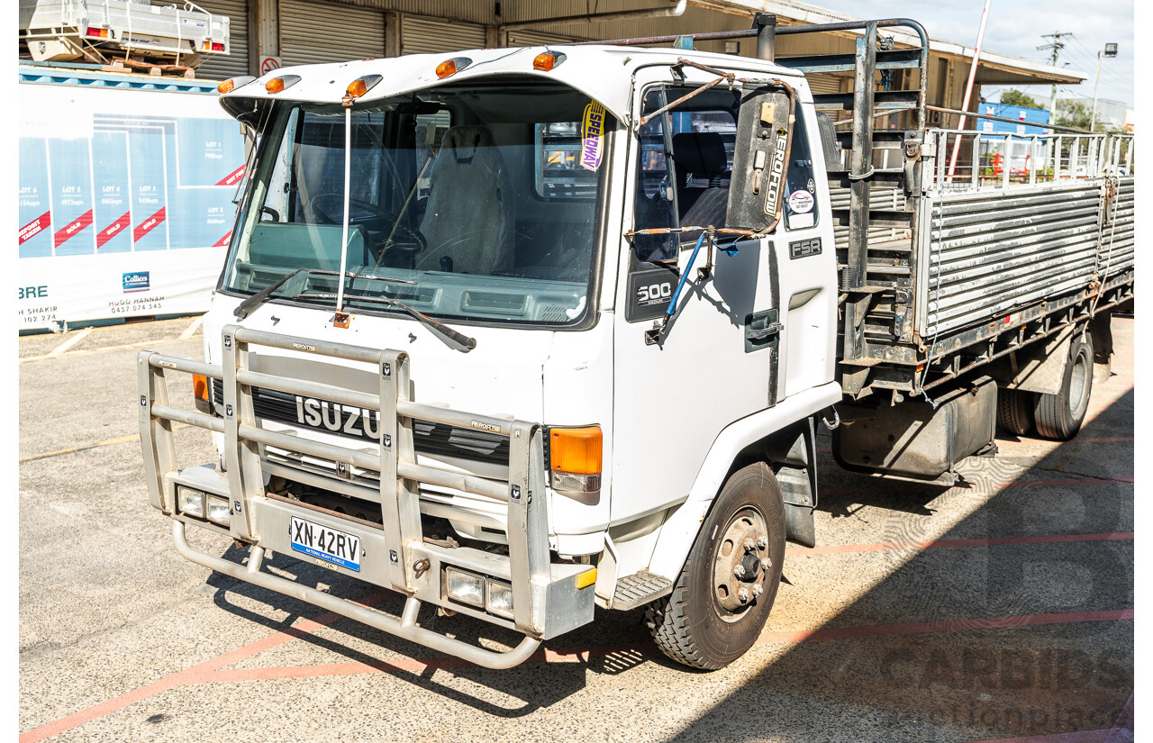 1994 Isuzu FSR500 Tray Back 2d Cab Chassis Truck White Diesel