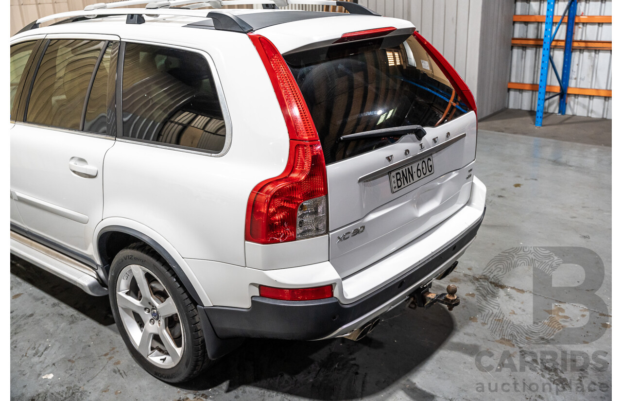 1/2010 Volvo XC90 D5 R-Design (AWD) MY10 4d Wagon White Turbo Diesel 2.4L - 7 Seater