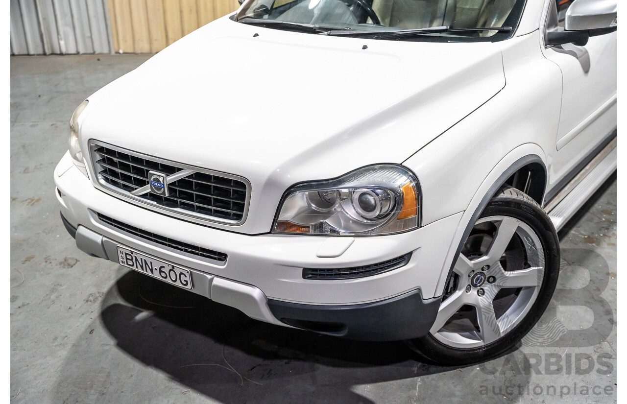 1/2010 Volvo XC90 D5 R-Design (AWD) MY10 4d Wagon White Turbo Diesel 2.4L - 7 Seater