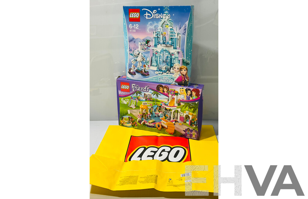 Lego Disney 41148 Frozen Alongside Friends 41313 with Large Original Lego Store Paper Bag