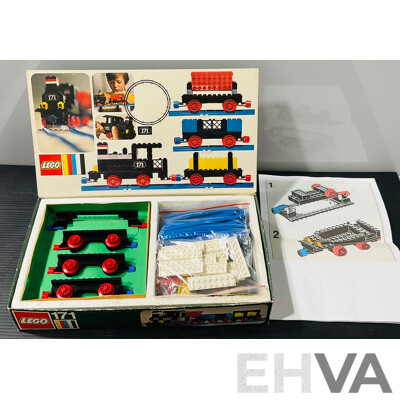 Four Vintage Retired Lego Sets, Technic Train Set 171, 4.5V Motor Set 103 , 9V Electric Motor Set 8720 & 8829 All in Original Boxes