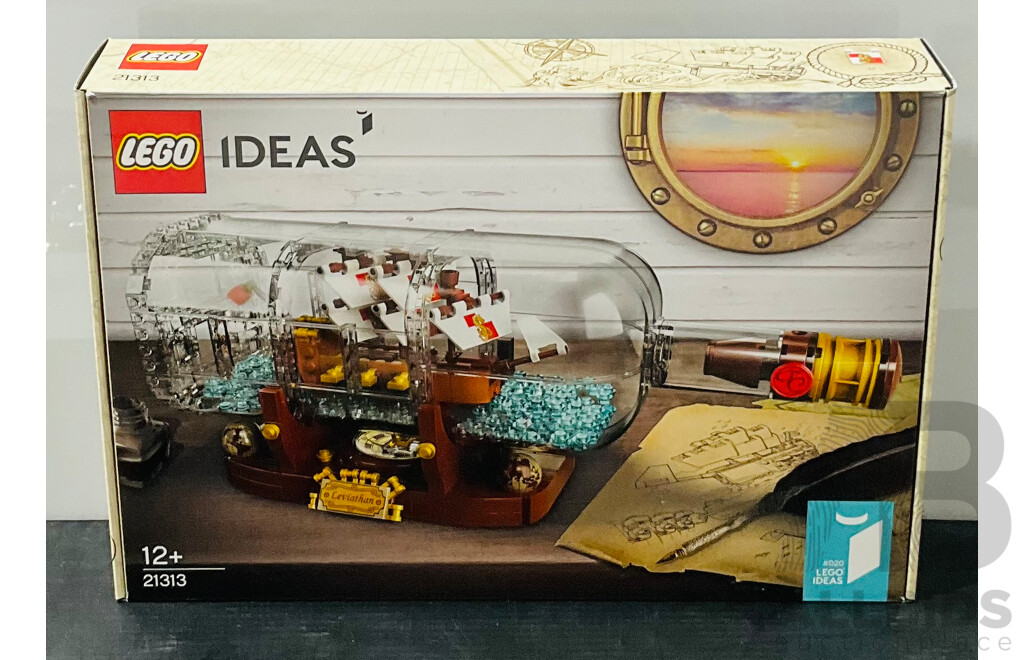 Retired Lego Set, Lego Ideas 20 Ship in Bottle 21313 in Original Boxe