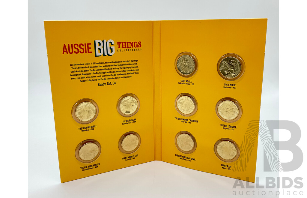 Australian RAM 2023 One Dollar Ten UNC Coin Set, Aussie Big Things