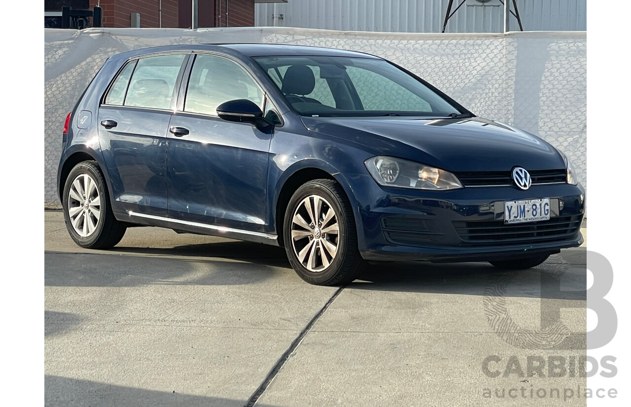 4/2013 Volkswagen Golf 90 TSI Comfortline AU 5d Hatchback Blue 1.4L