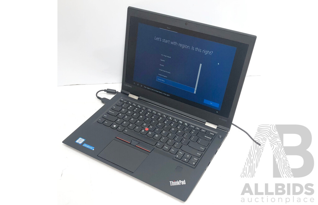 Lenovo ThinkPad X1 Carbon 4th Generation Intel Core i5 (6300U) 2.40GHz-3.00GHz 2-Core CPU 14-Inch Laptop w/ Power Supply