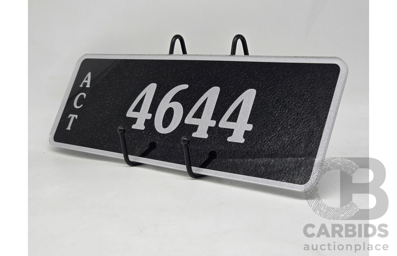 ACT 4-Digit Number Plate - 4644