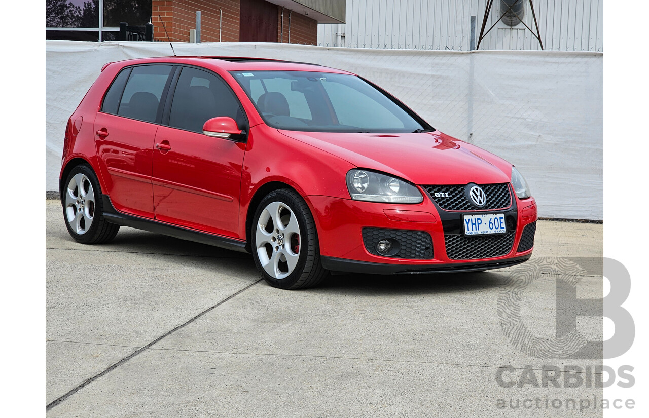 4/2008 Volkswagen Golf GTi 1K MY08 UPGRADE 5d Hatchback Red 2.0L