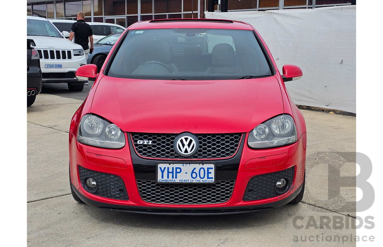 4/2008 Volkswagen Golf GTi 1K MY08 UPGRADE 5d Hatchback Red 2.0L