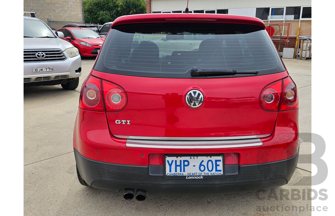 4/2008 Volkswagen Golf GTi 1K MY08 UPGRADE 5d Hatchback Red 2.0L