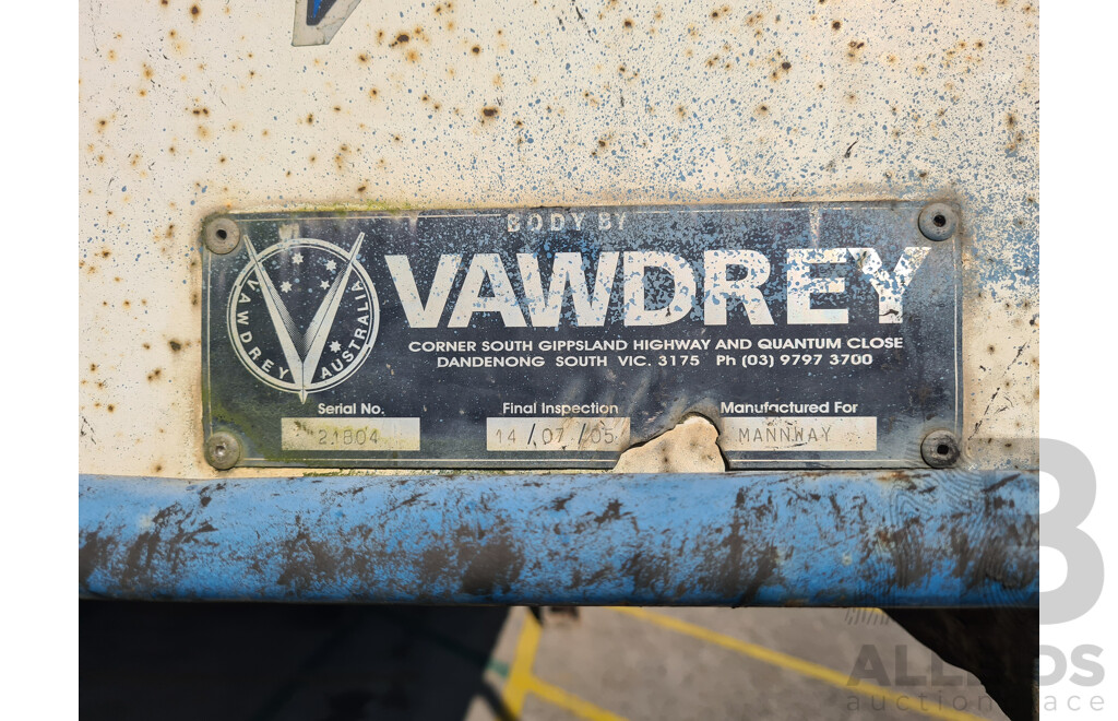 2005 Vawdrey Table Top with Fittings Trailer - 40 Foot