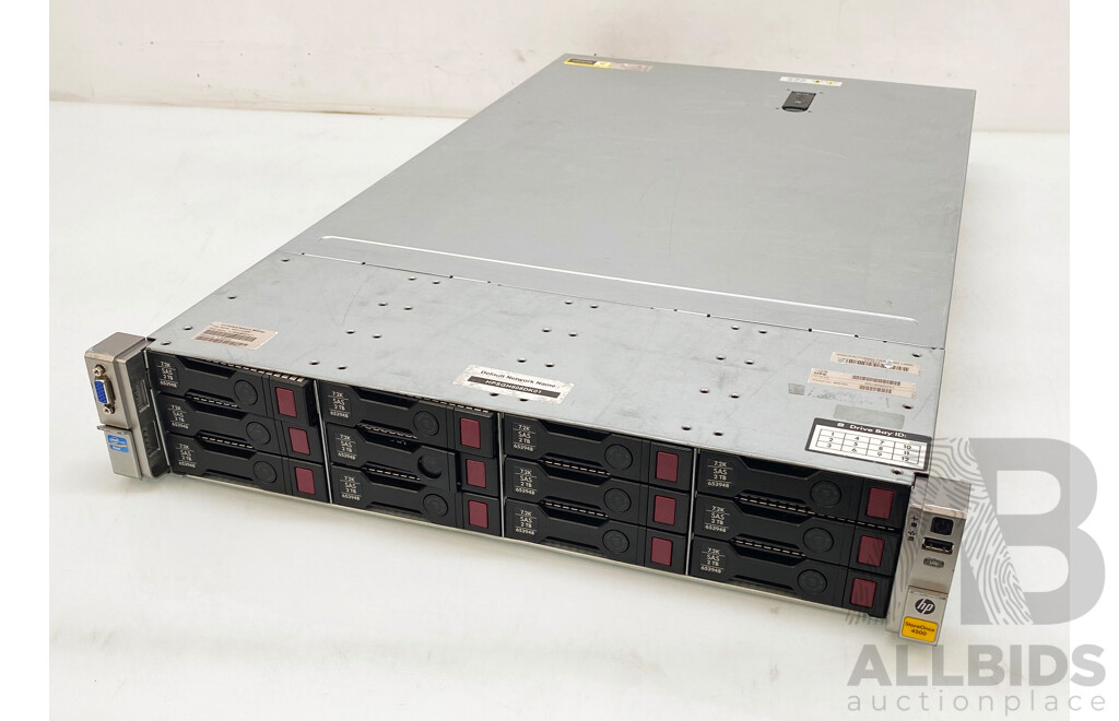 HPE StoreOnce 4500 Dual Intel Xeon (E5-2640 V2) 2.00GHz-2.50GHz 8-Core CPU 2RU 24-Bay Storage Server W/ 72GB DDR3