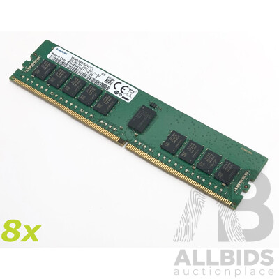 Samsung 16GB ECC DDR4 RDIMM RAM - Lot of Eight