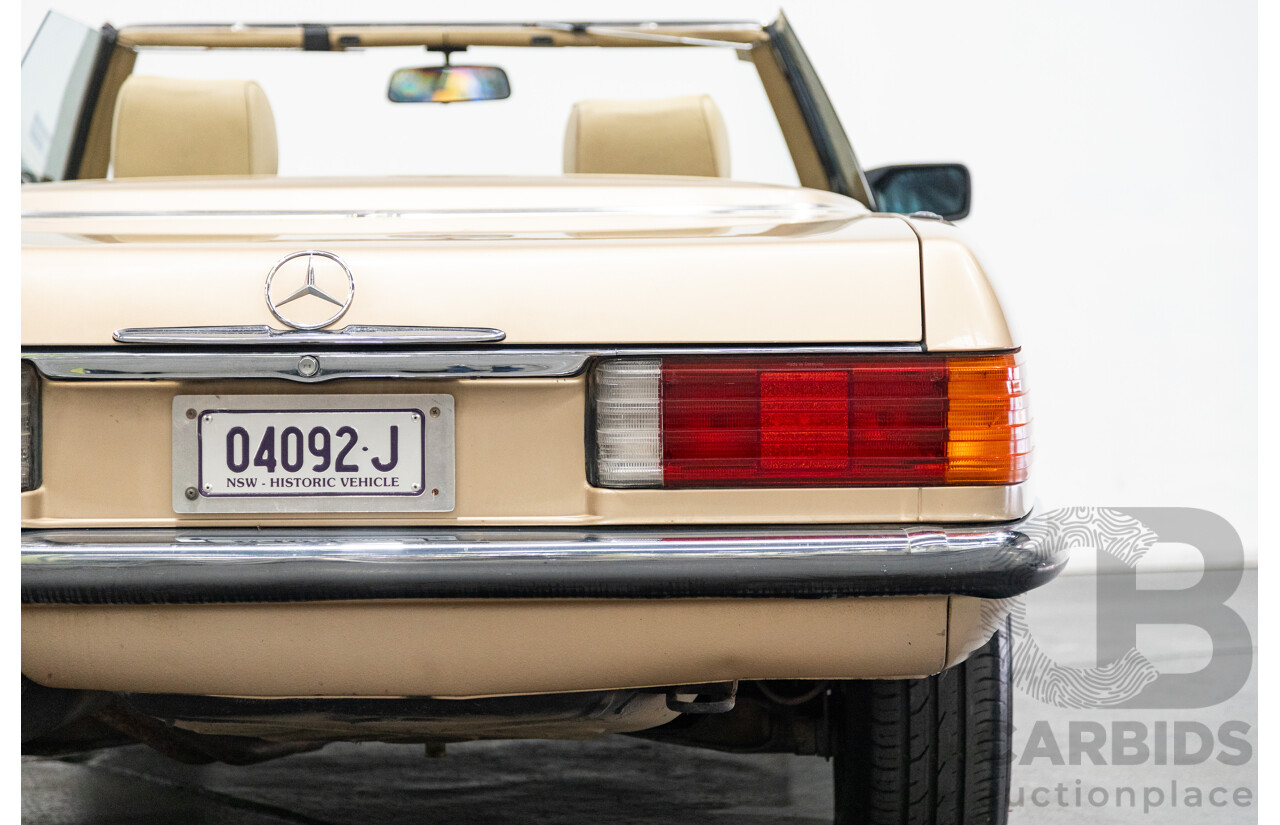 10/1983 Mercedes Benz 380 SL 2d Convertible Champagne Metallic V8 3.8L