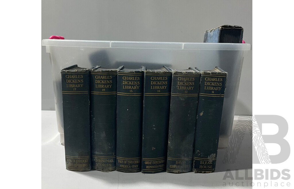 Volumes 1 to 18 Charles Dickens Collection, the Educational Book Co, London, Approx 1910