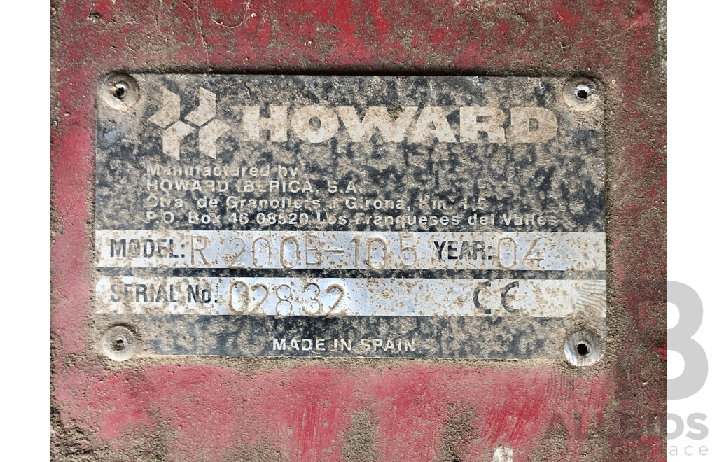 PTO Powerd 04 Howard R200B-105 Rotavator 200