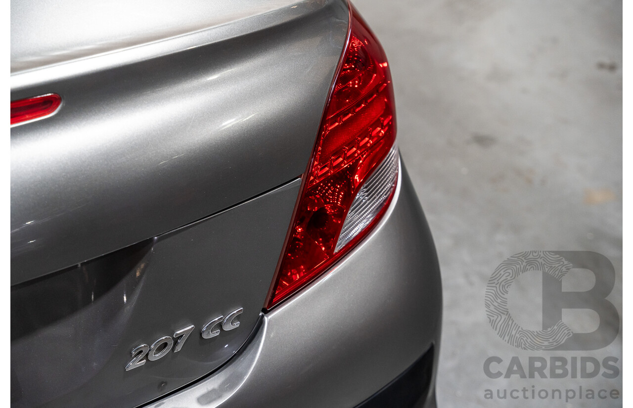 3/2011 Peugeot 207 CC 1.6 MY10 2d Cabriolet Metallic Grey 1.6L