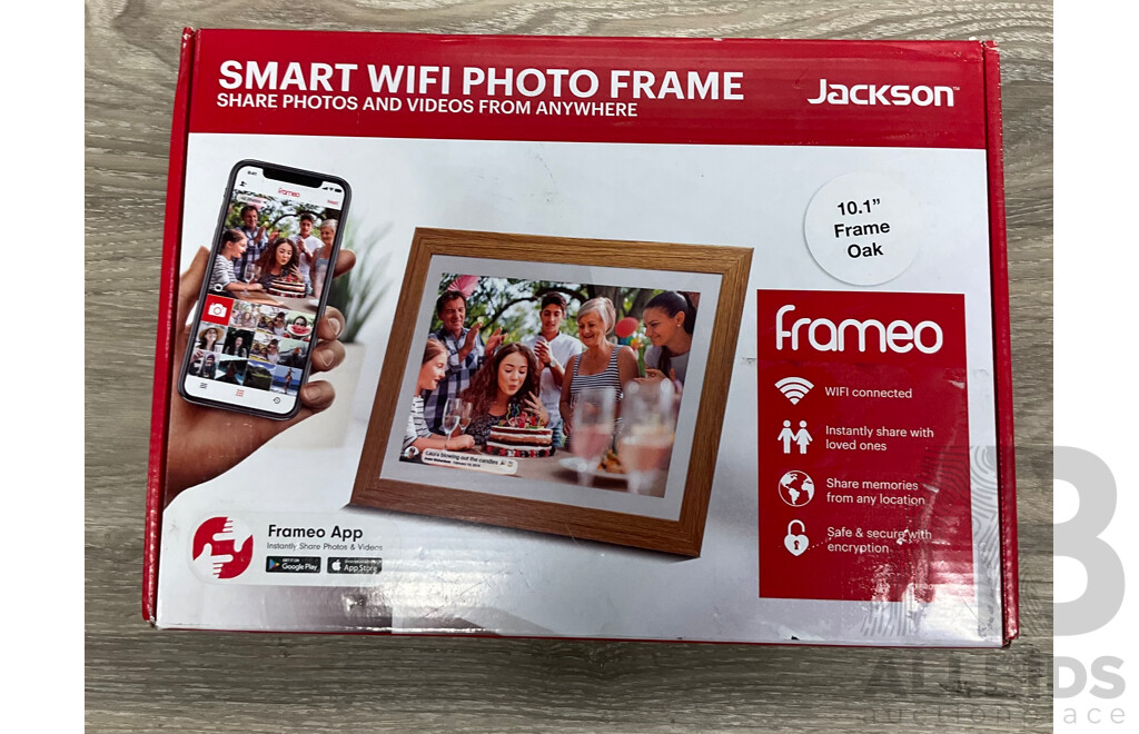 JACKSON Smart Wifi Photo 10.1inch Frame - OAK